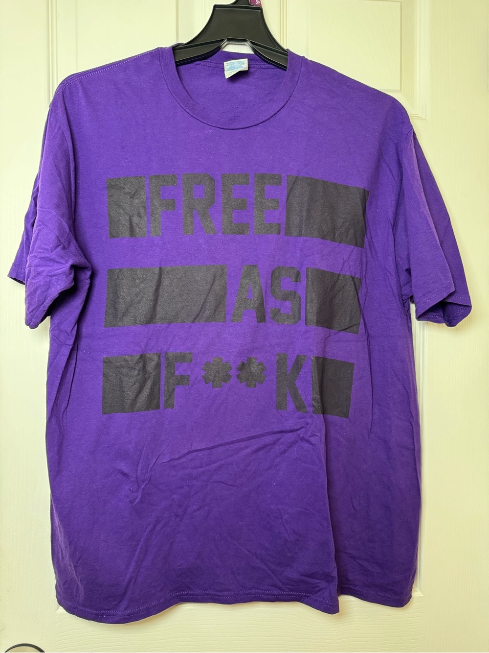 Port and Company Purple Graphic Short Sleeve Tee